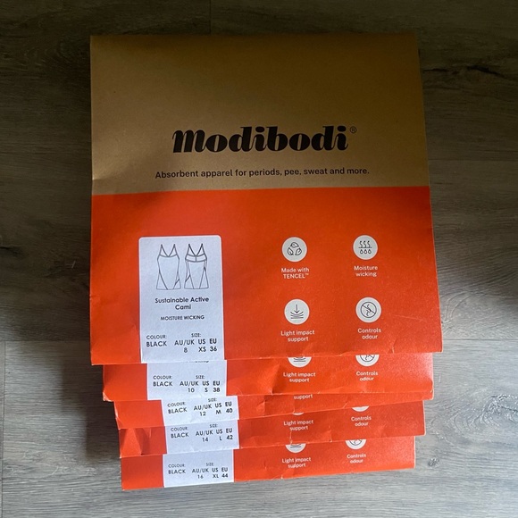 Modibodi Sustainable Active Cami (Black) - Picture 4 of 5